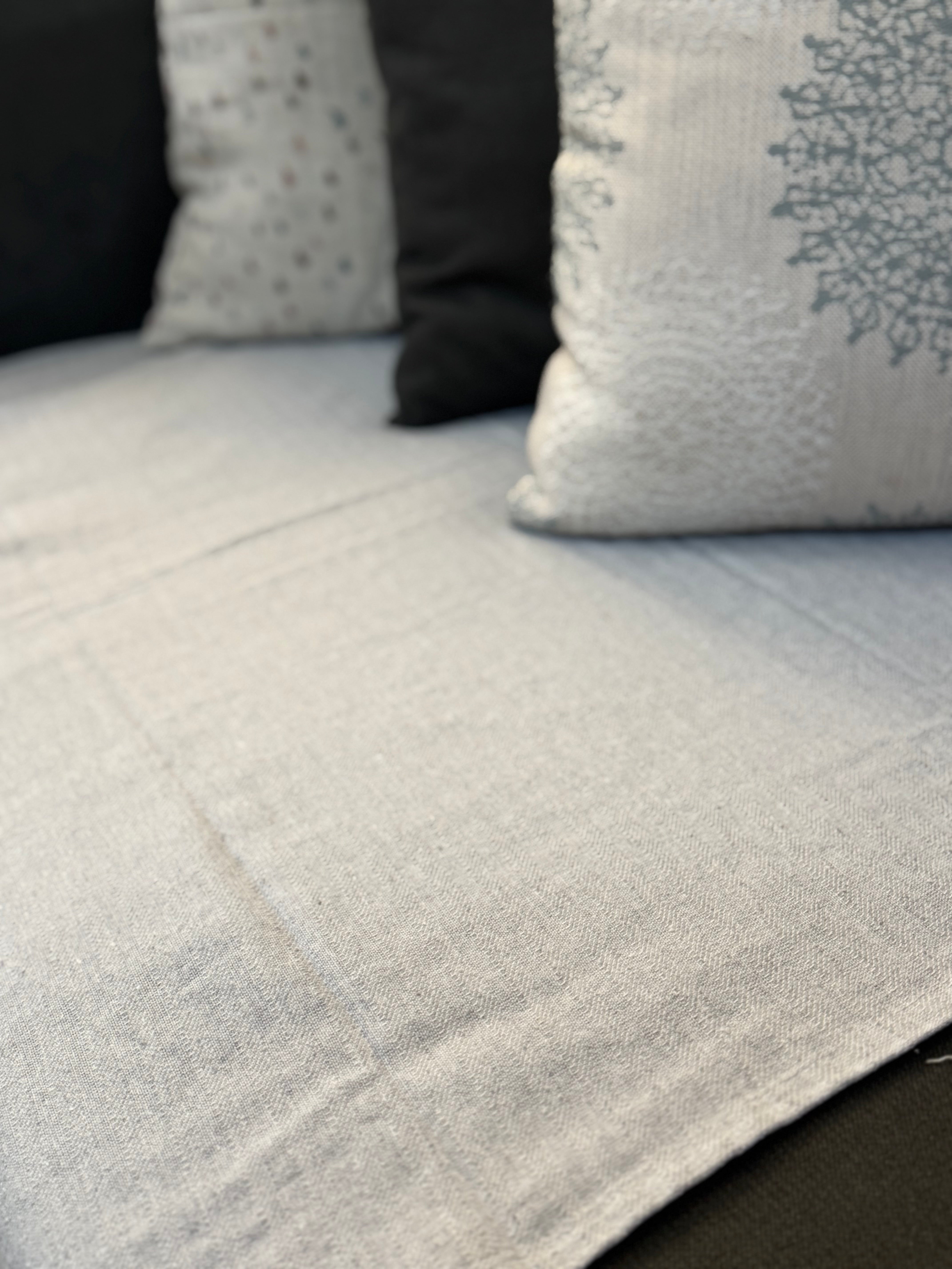 Light grey throw