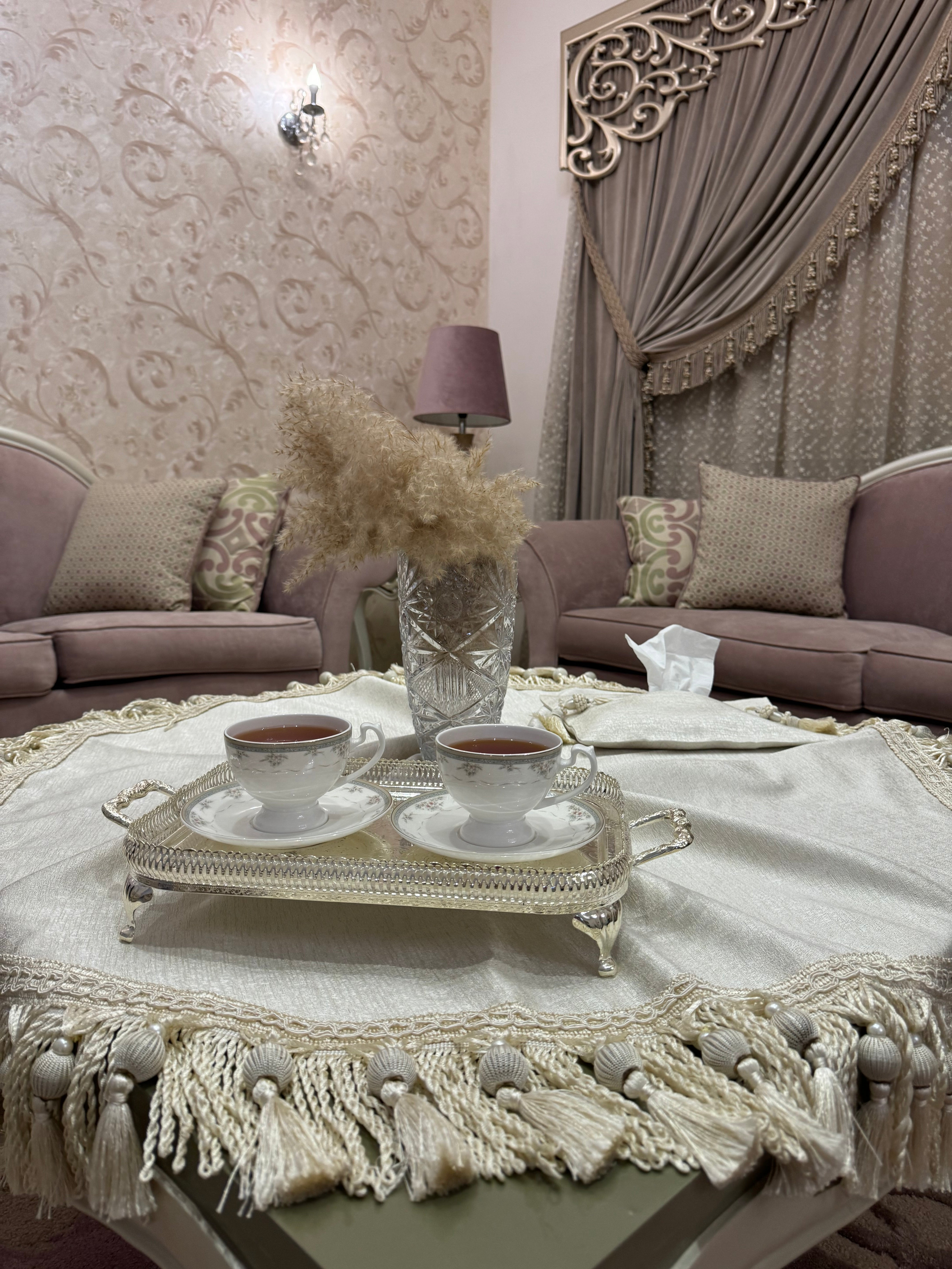 Offwhite round table cloth