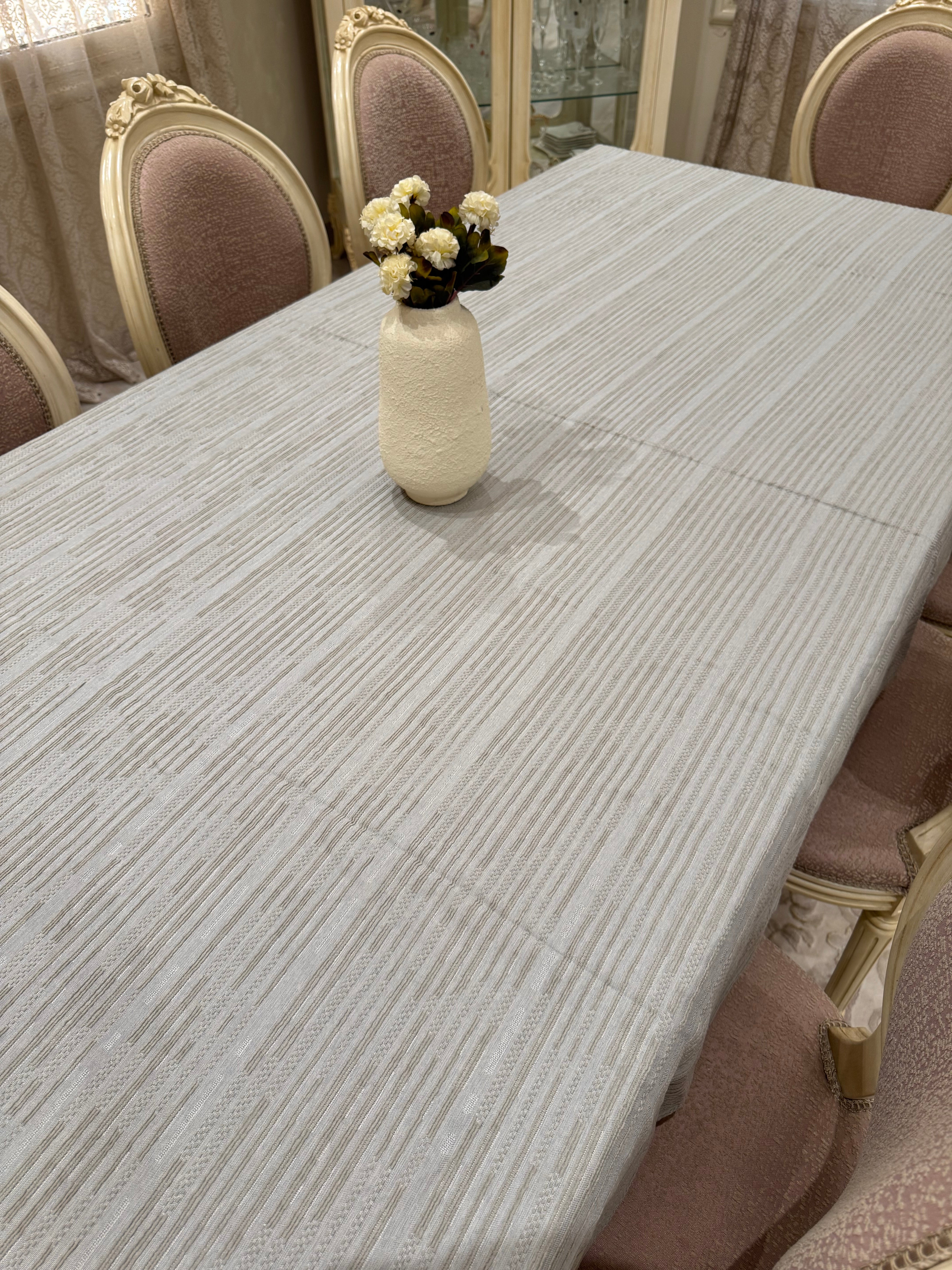 Boho grey table cloth