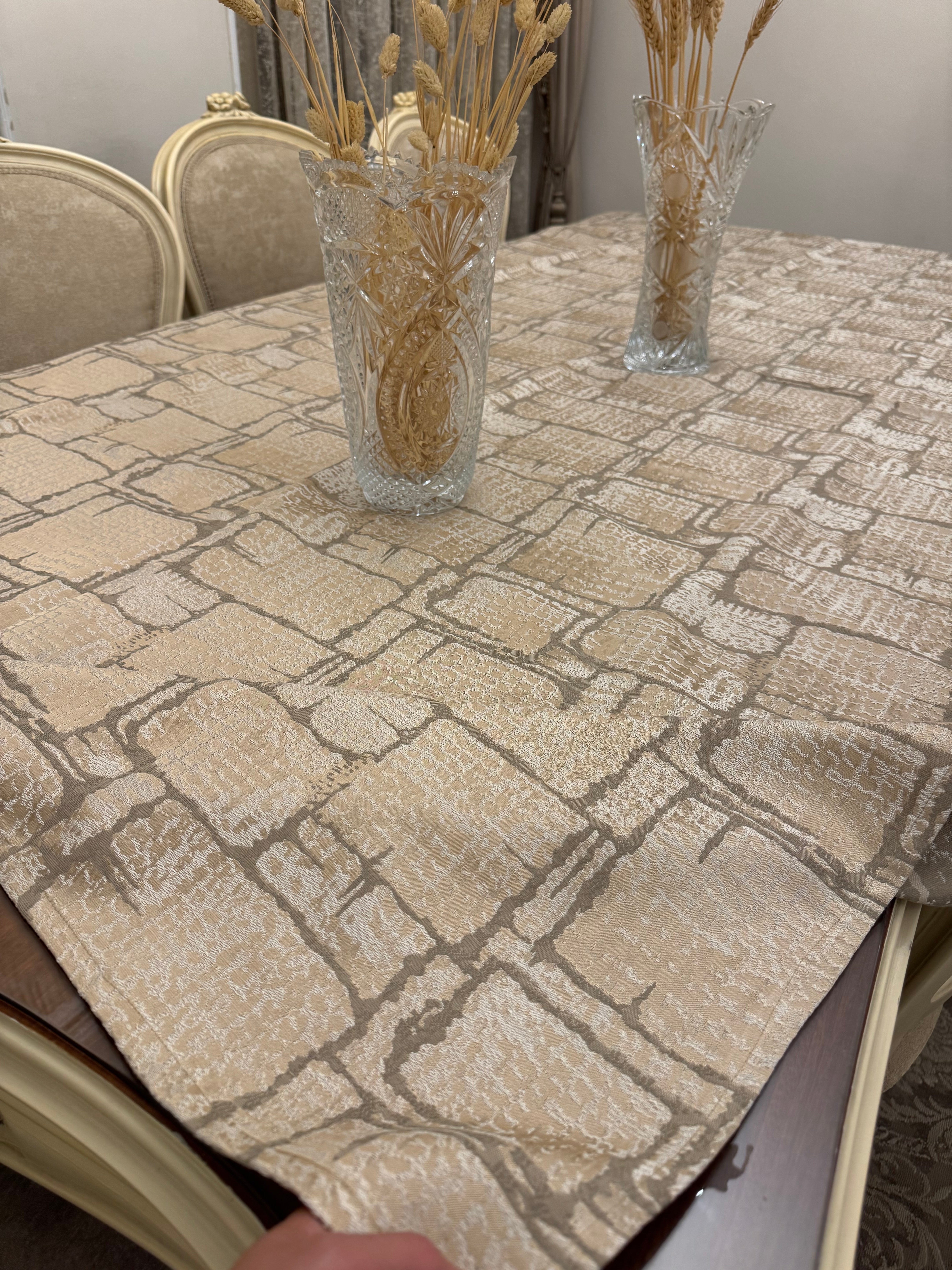 Soft cafe*oxide table cloth