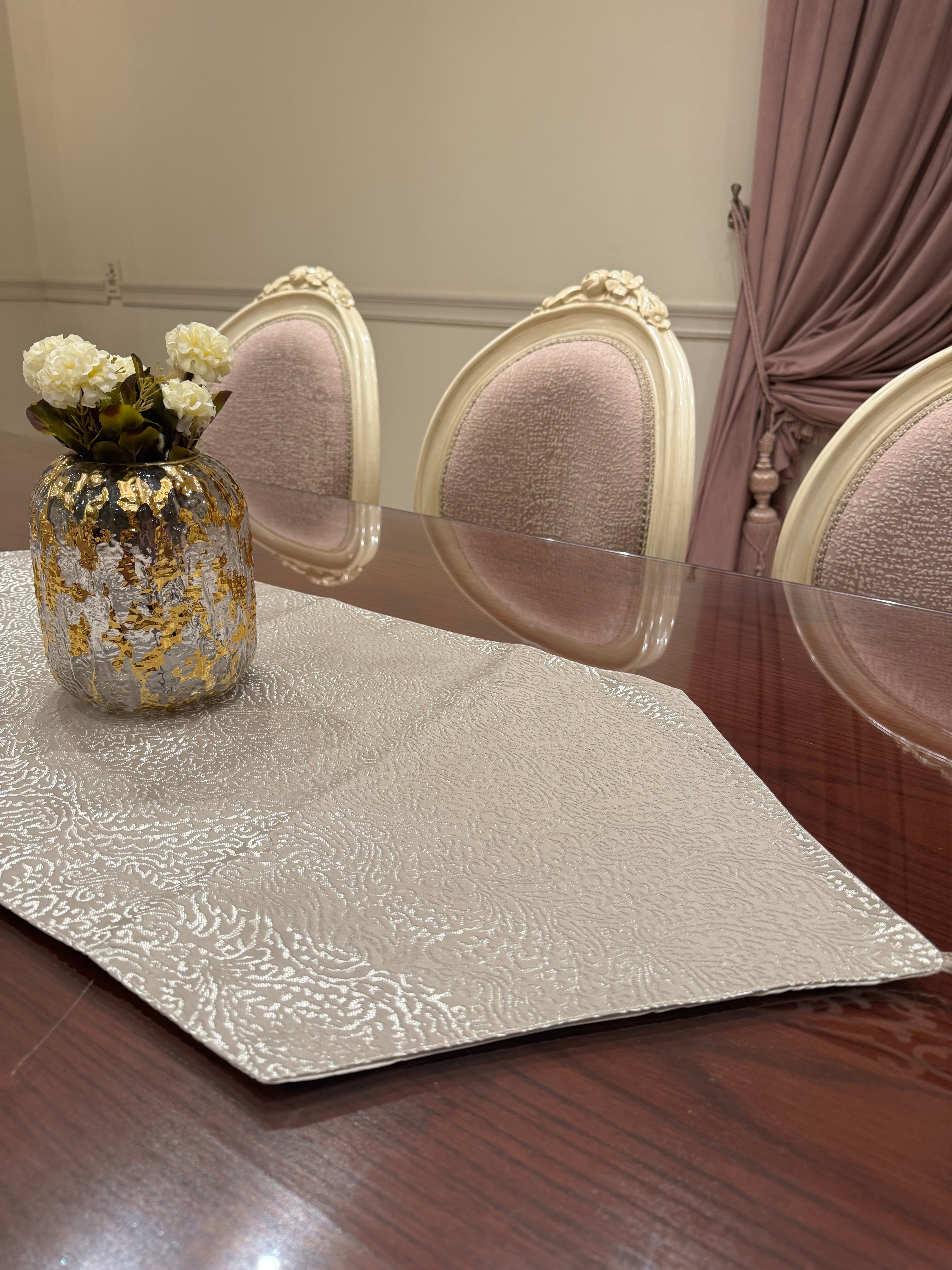 Oxide*silver table runner