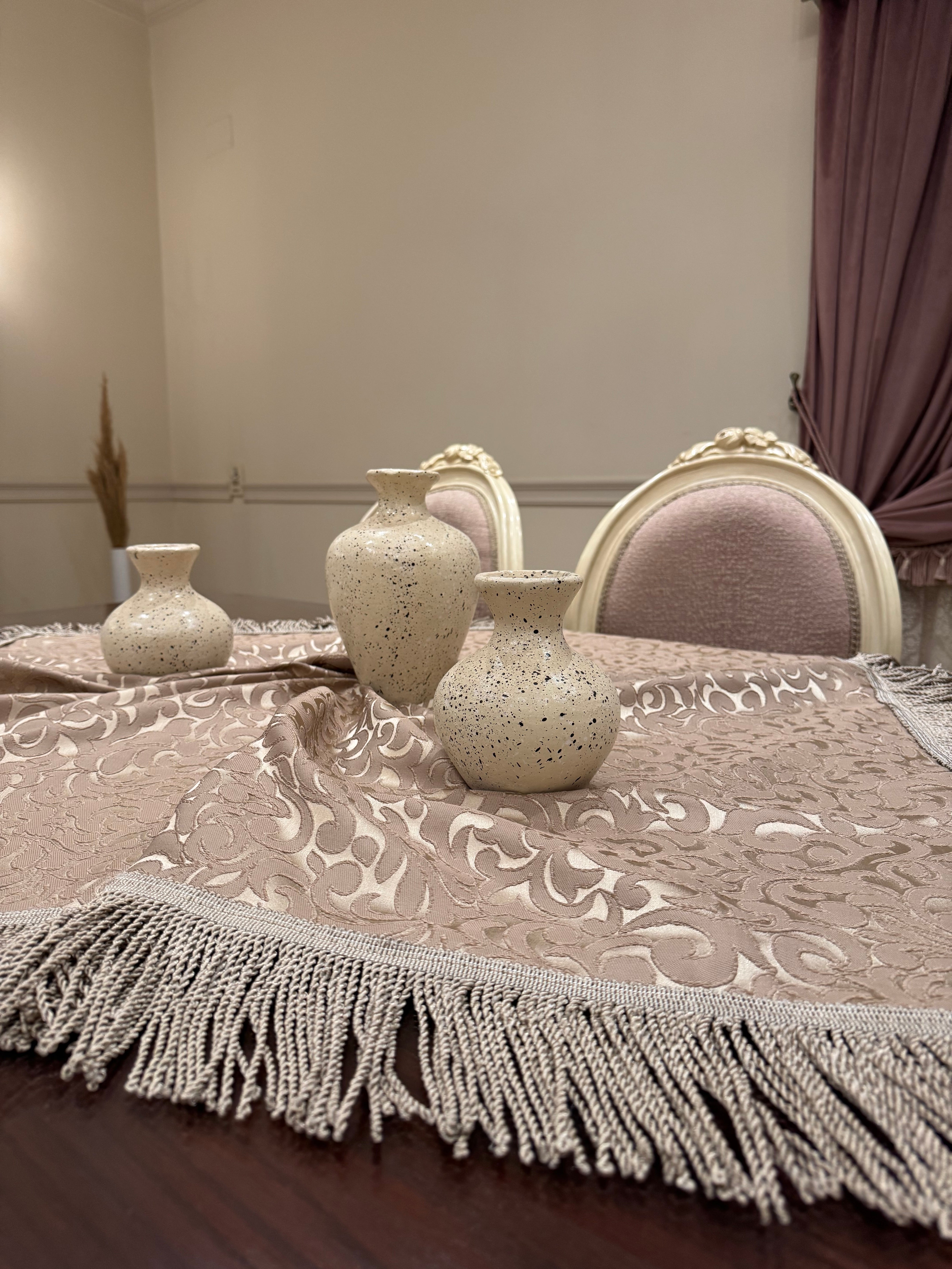 Royal silk square table cloth