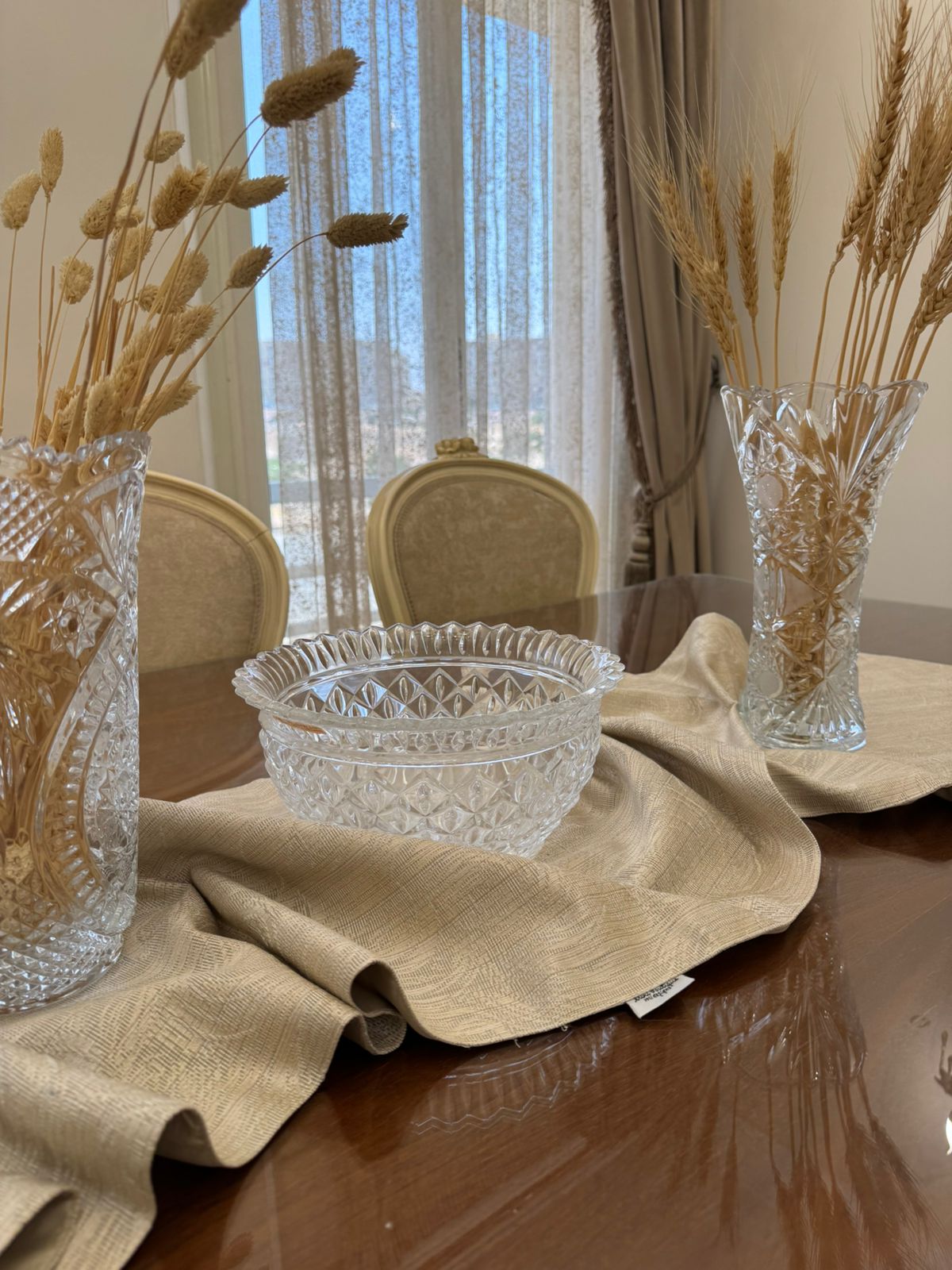 Wooded Gold Table Runner