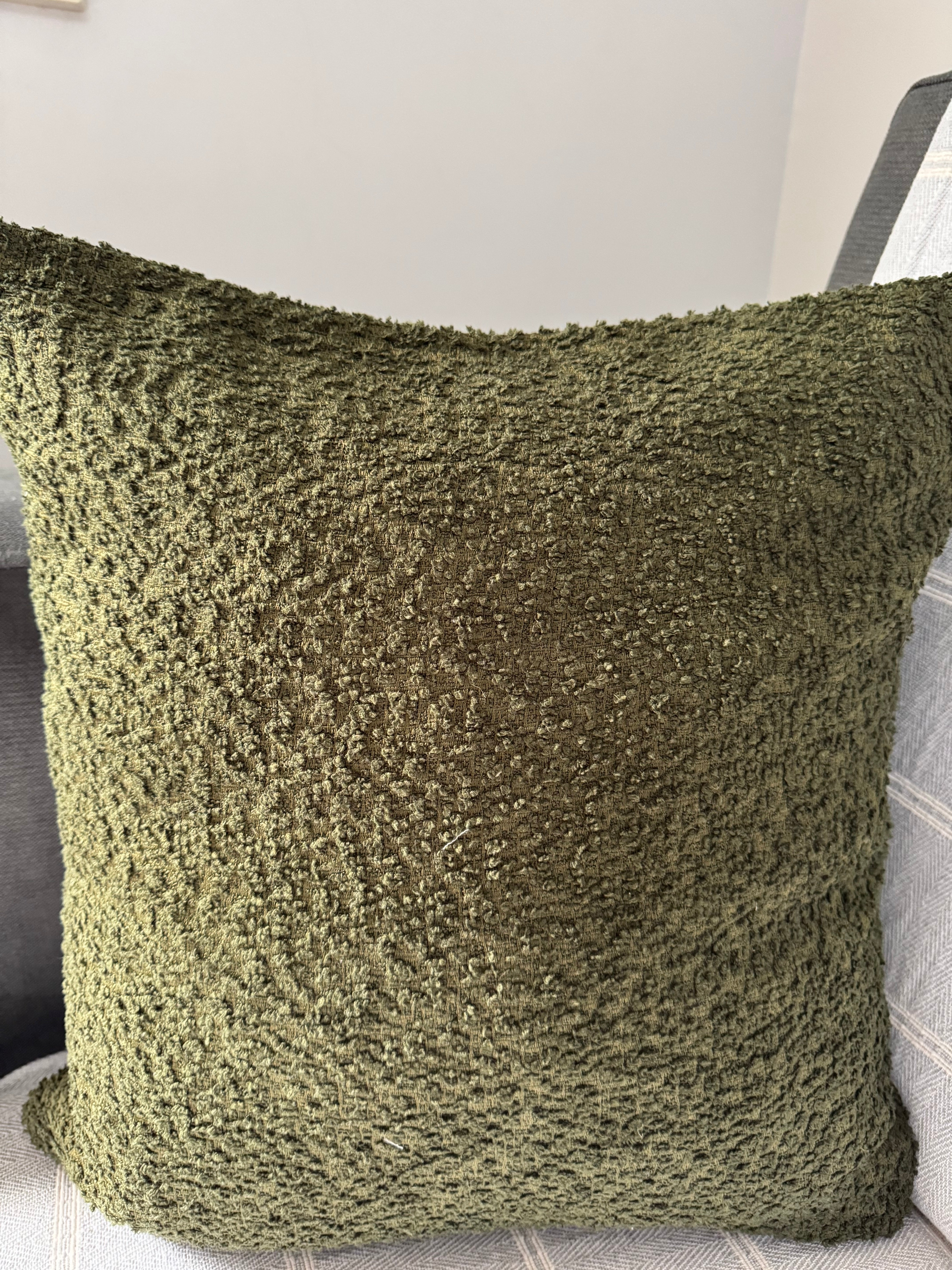 Dark green cushion cover