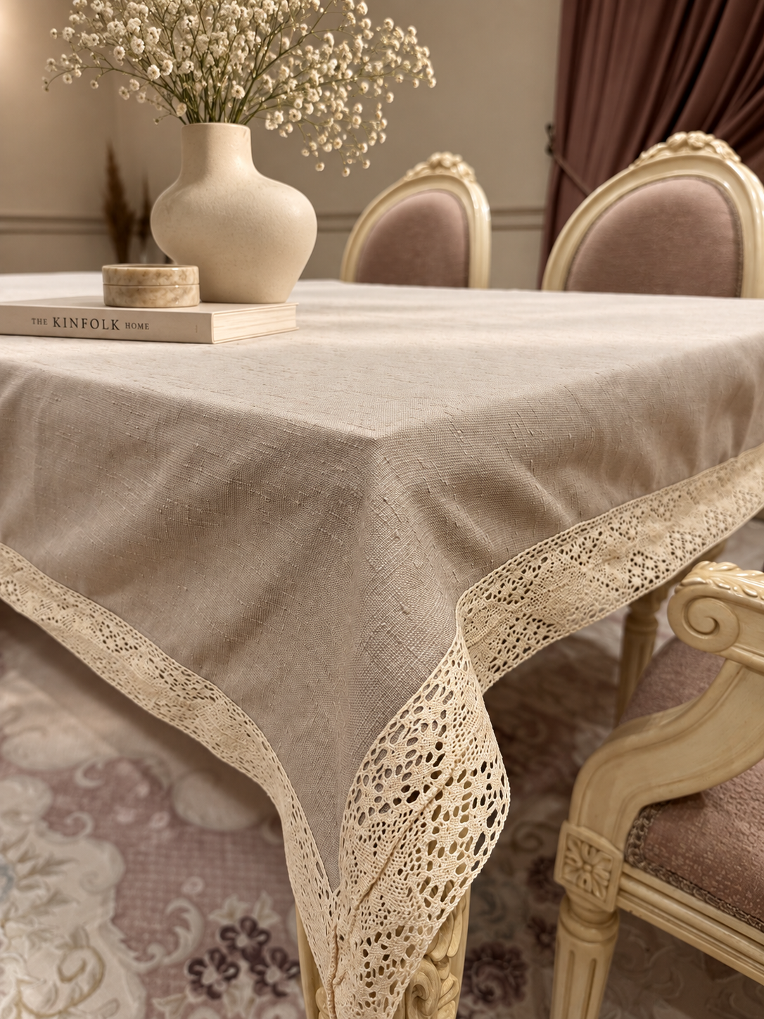 Vintage lace table cloth