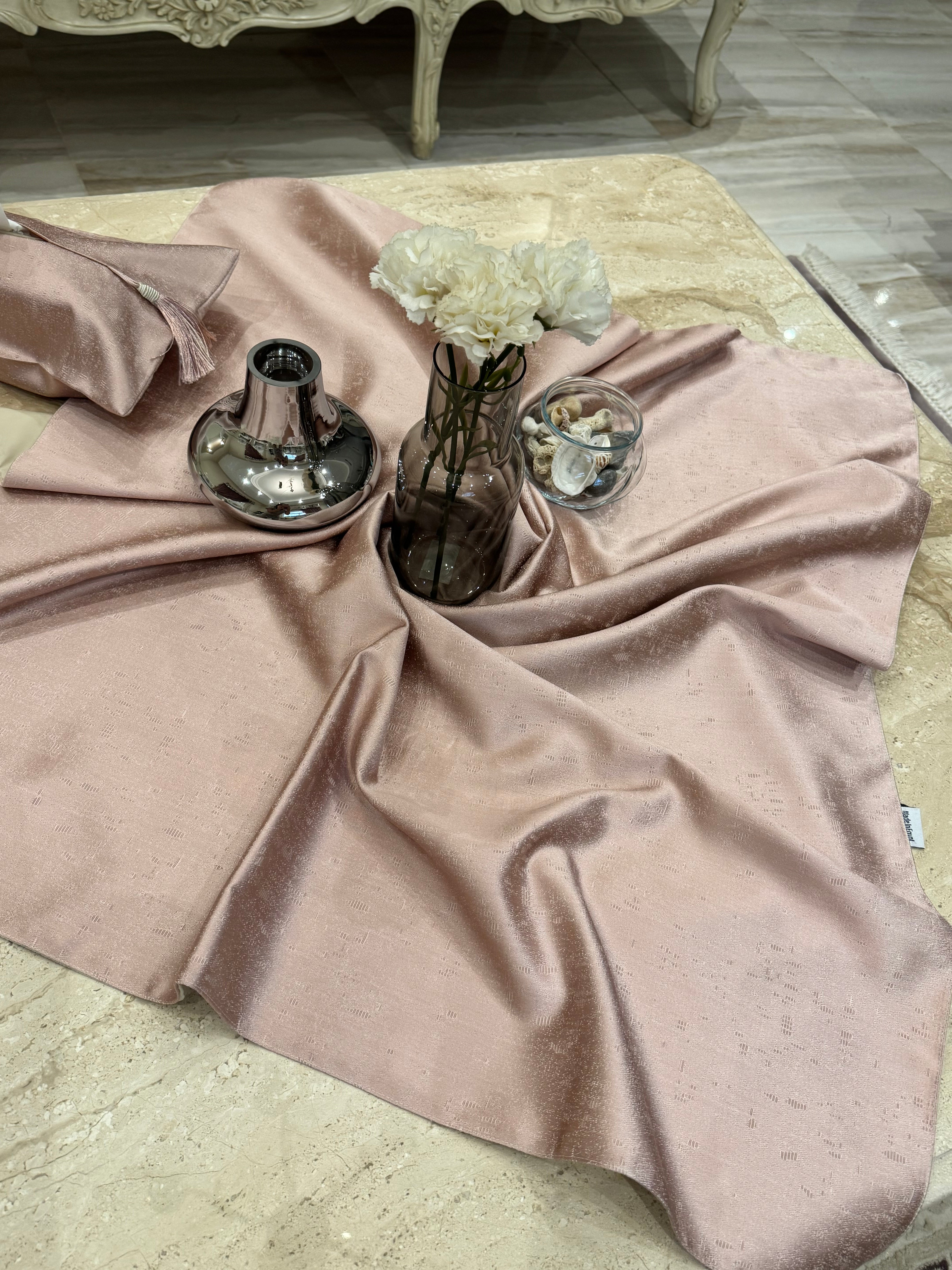 Plain cashmere runner