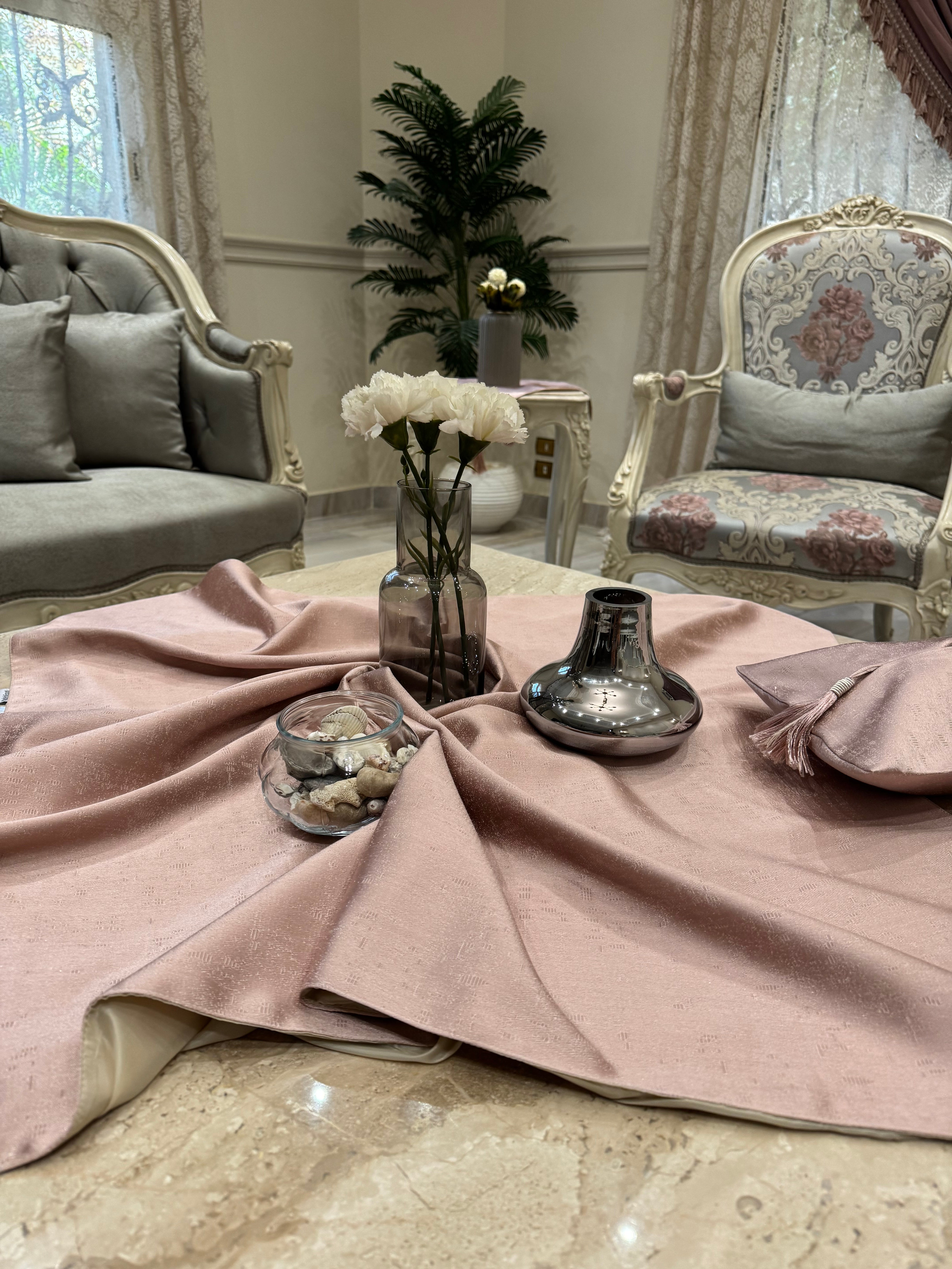 Plain cashmere runner