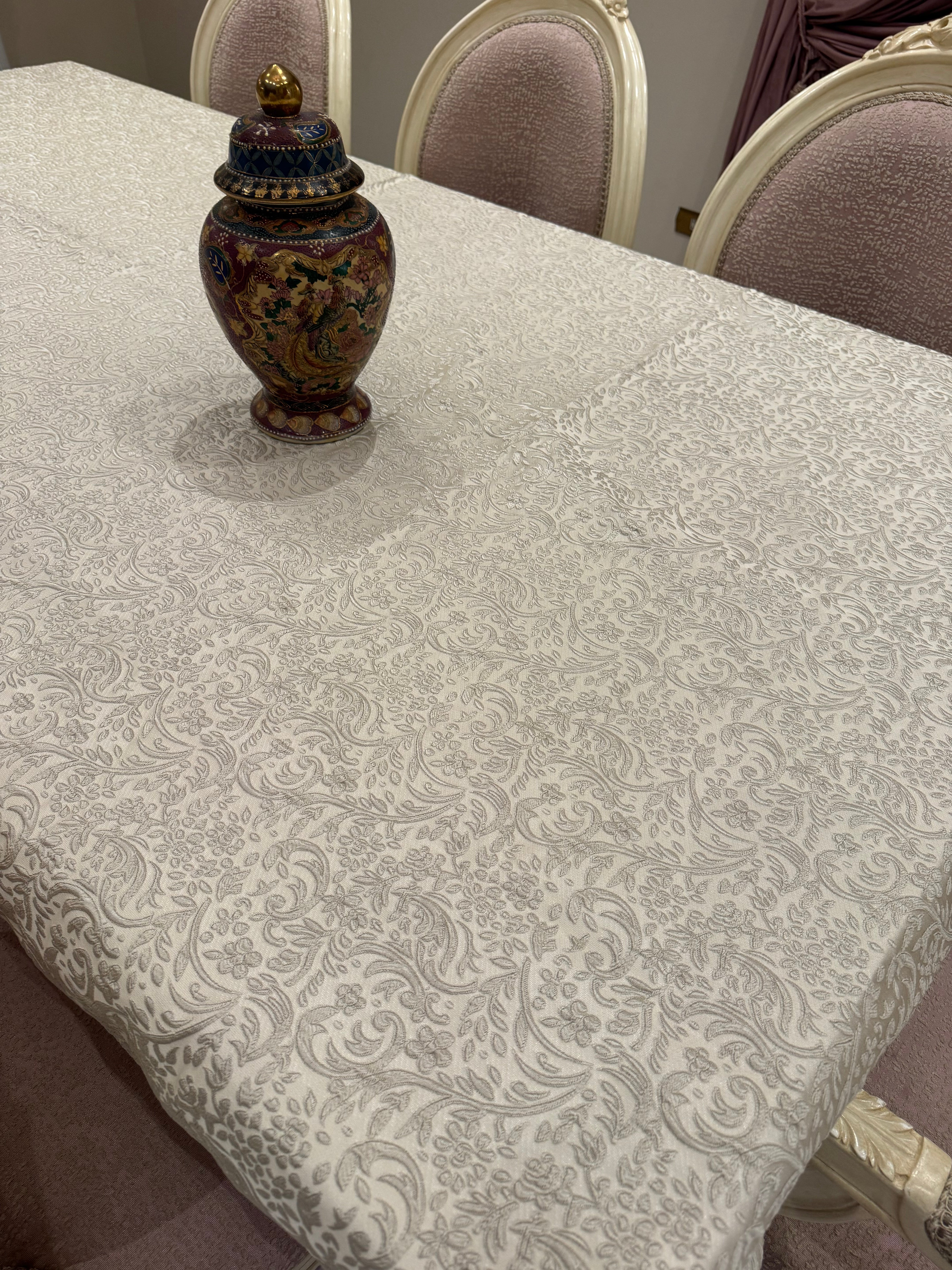Royal beige table cloth
