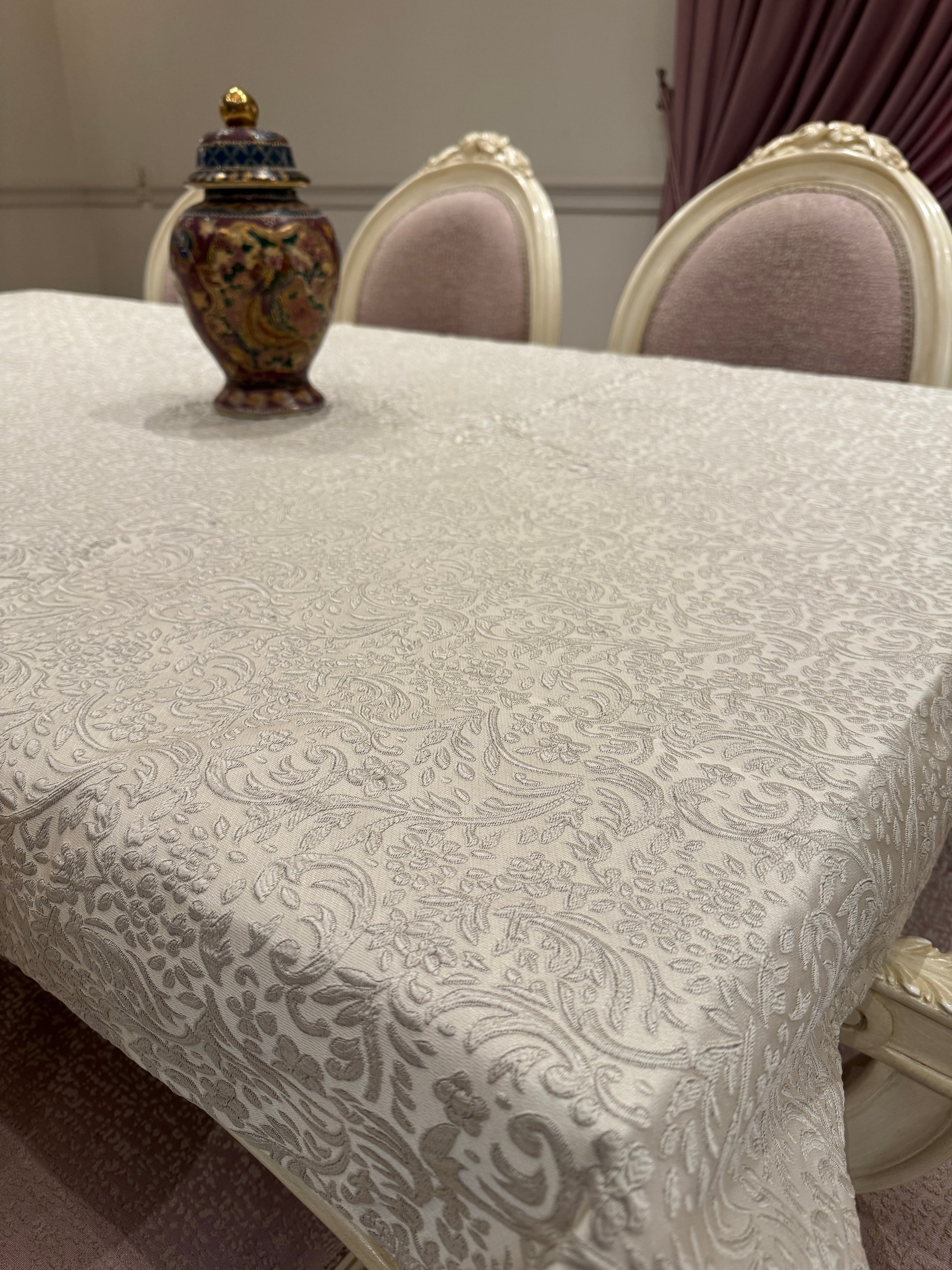 Royal beige table cloth