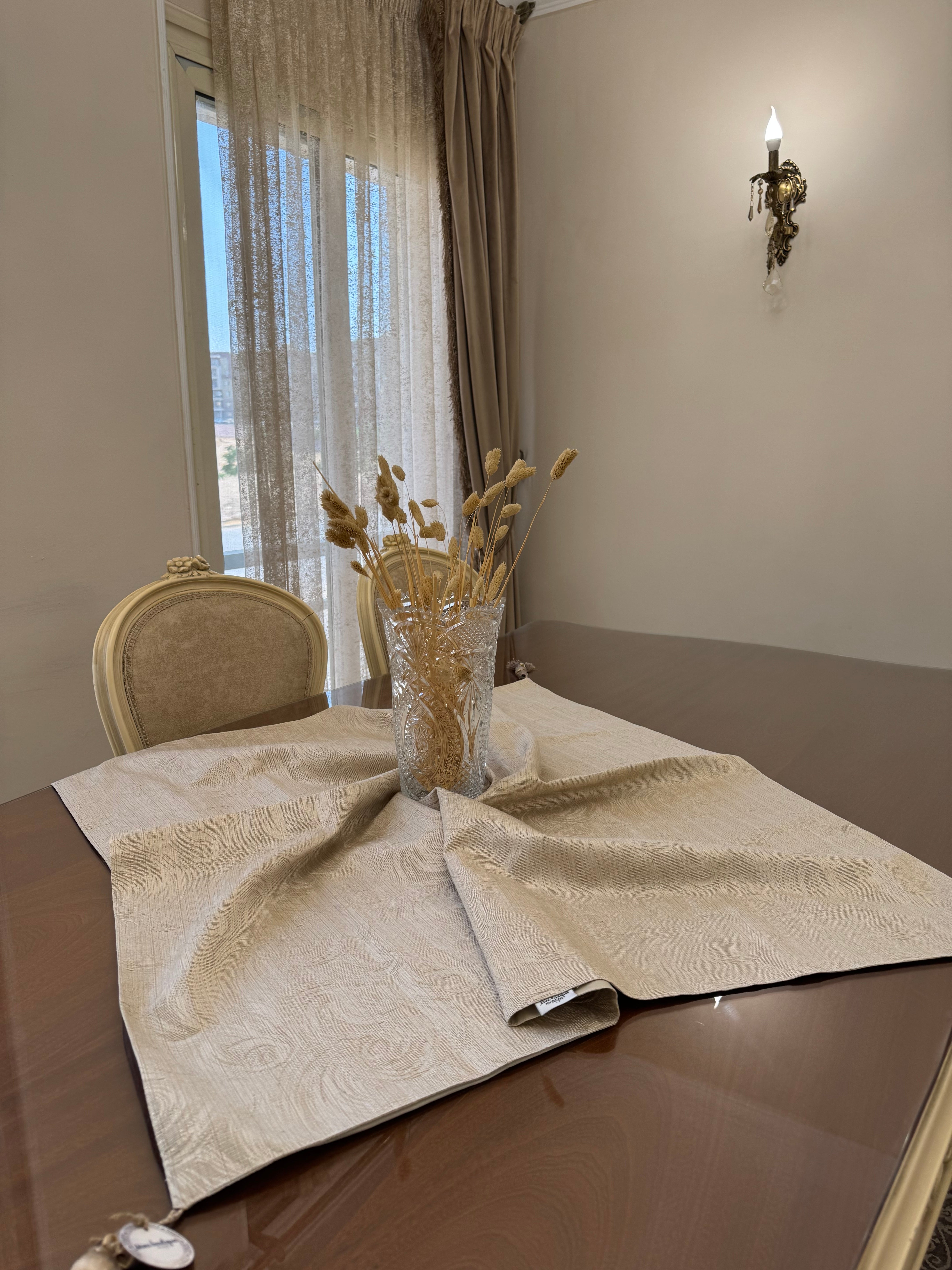 Wooded Gold Table Runner