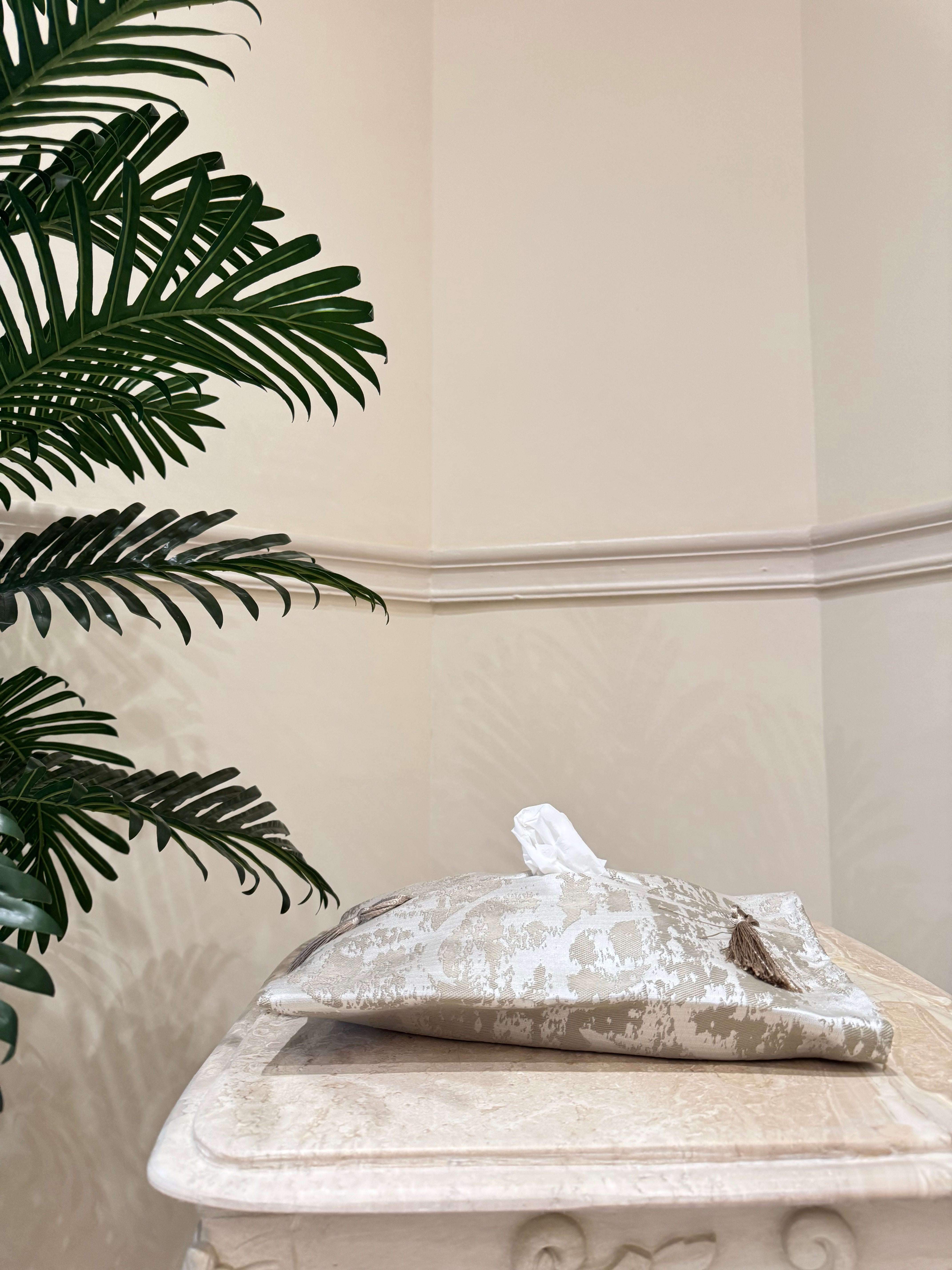 Wooded cafe table runner