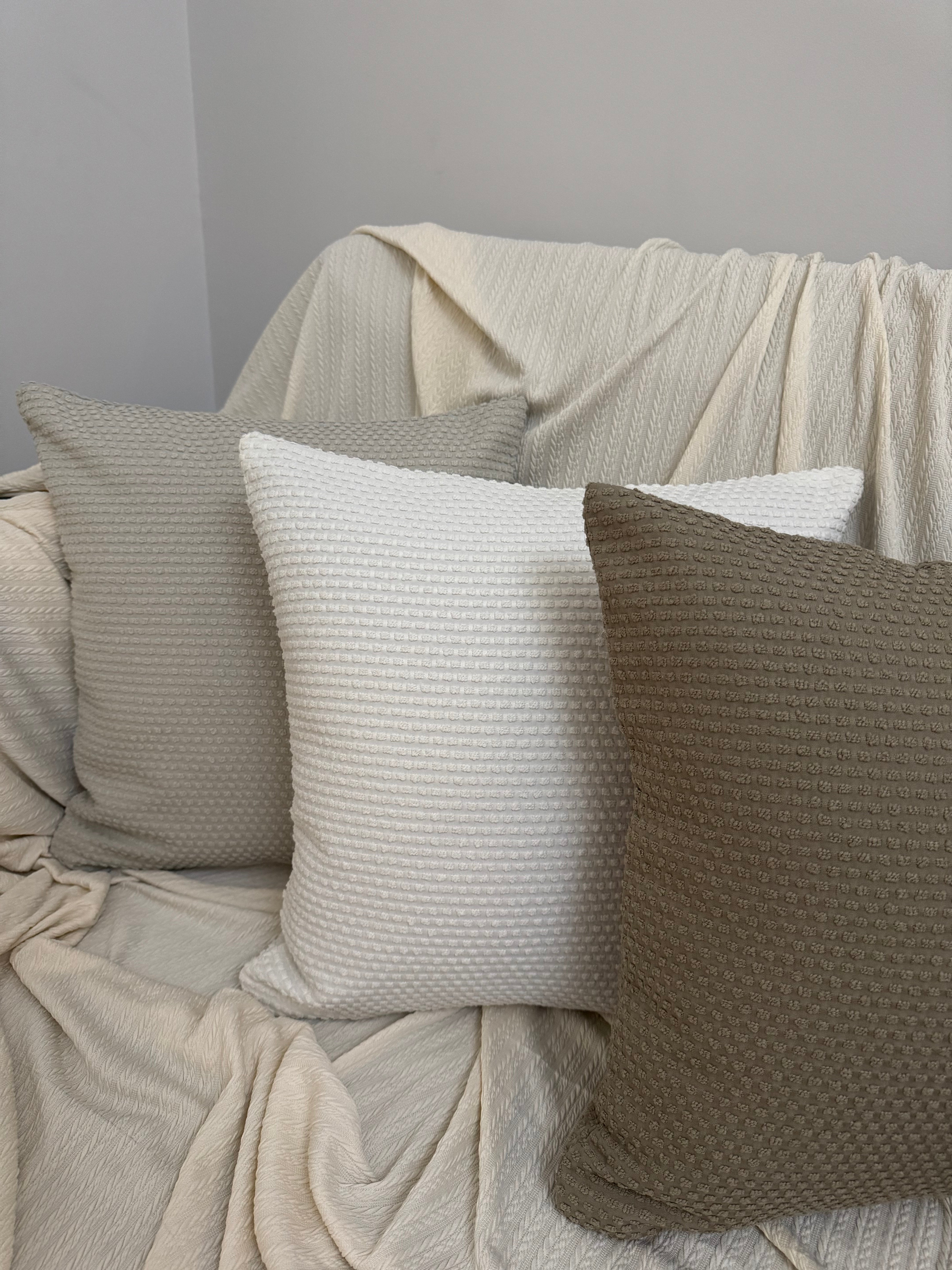 Plain cushion cover