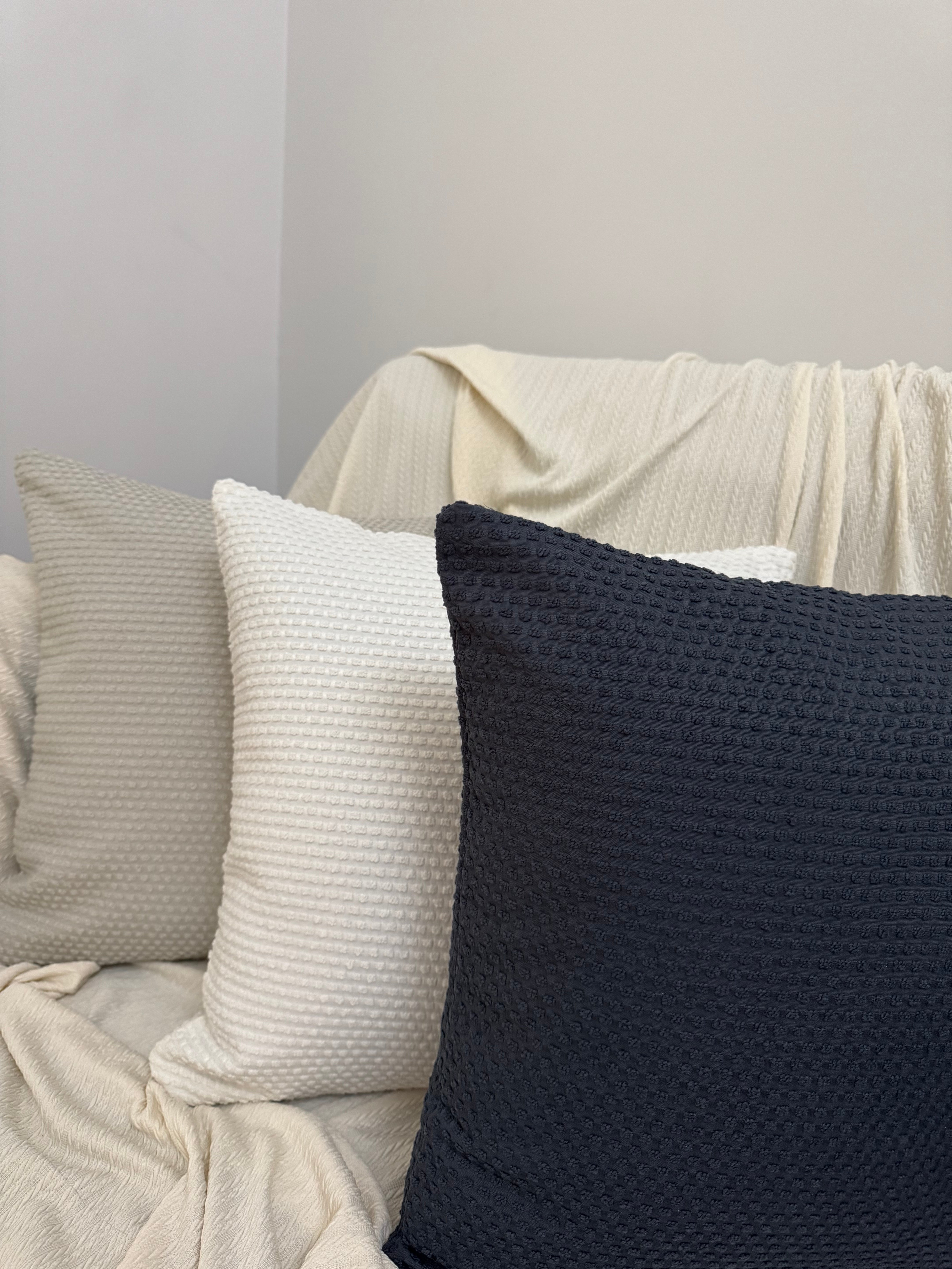Plain cushion cover