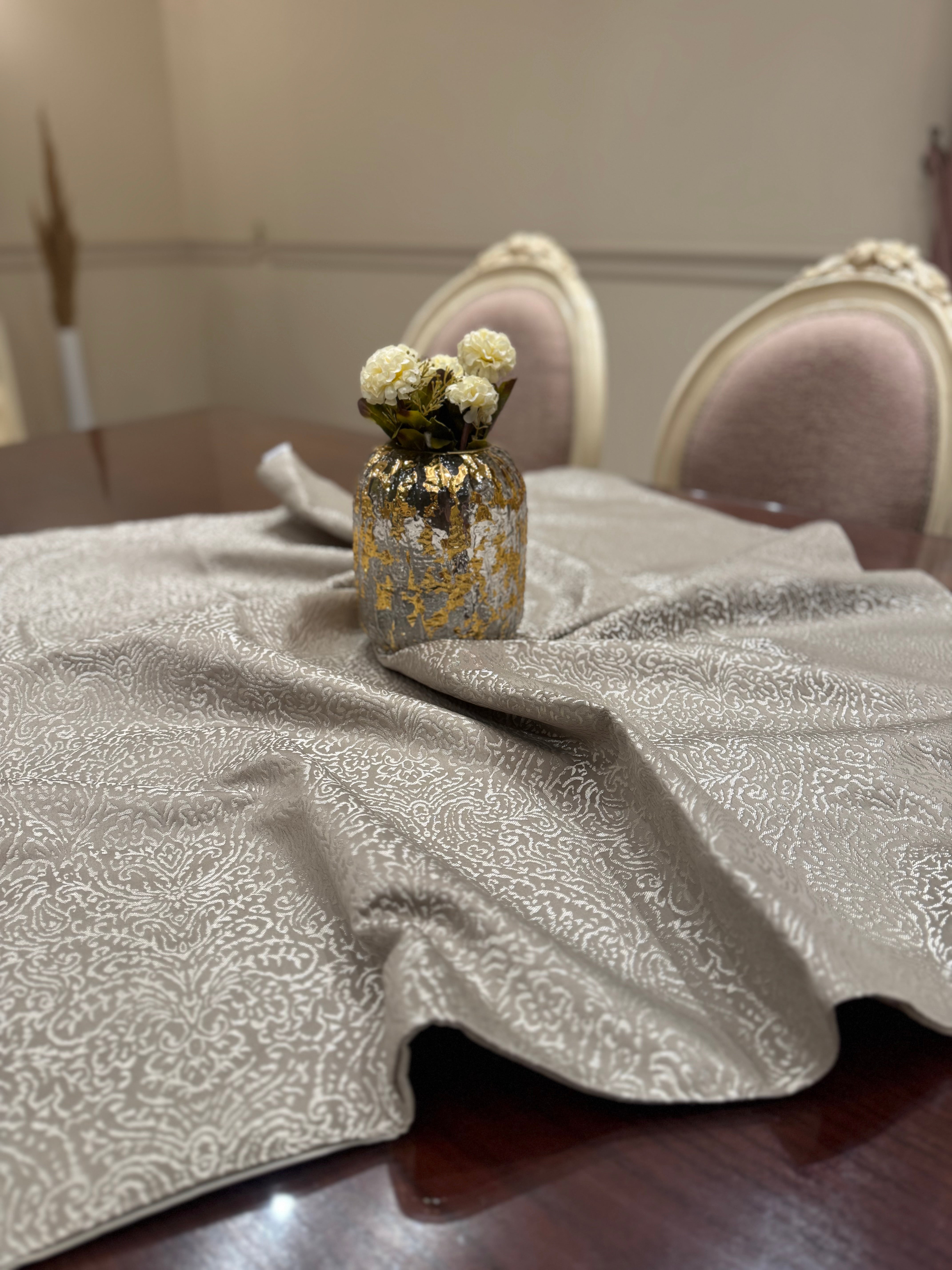 Oxide*silver table runner