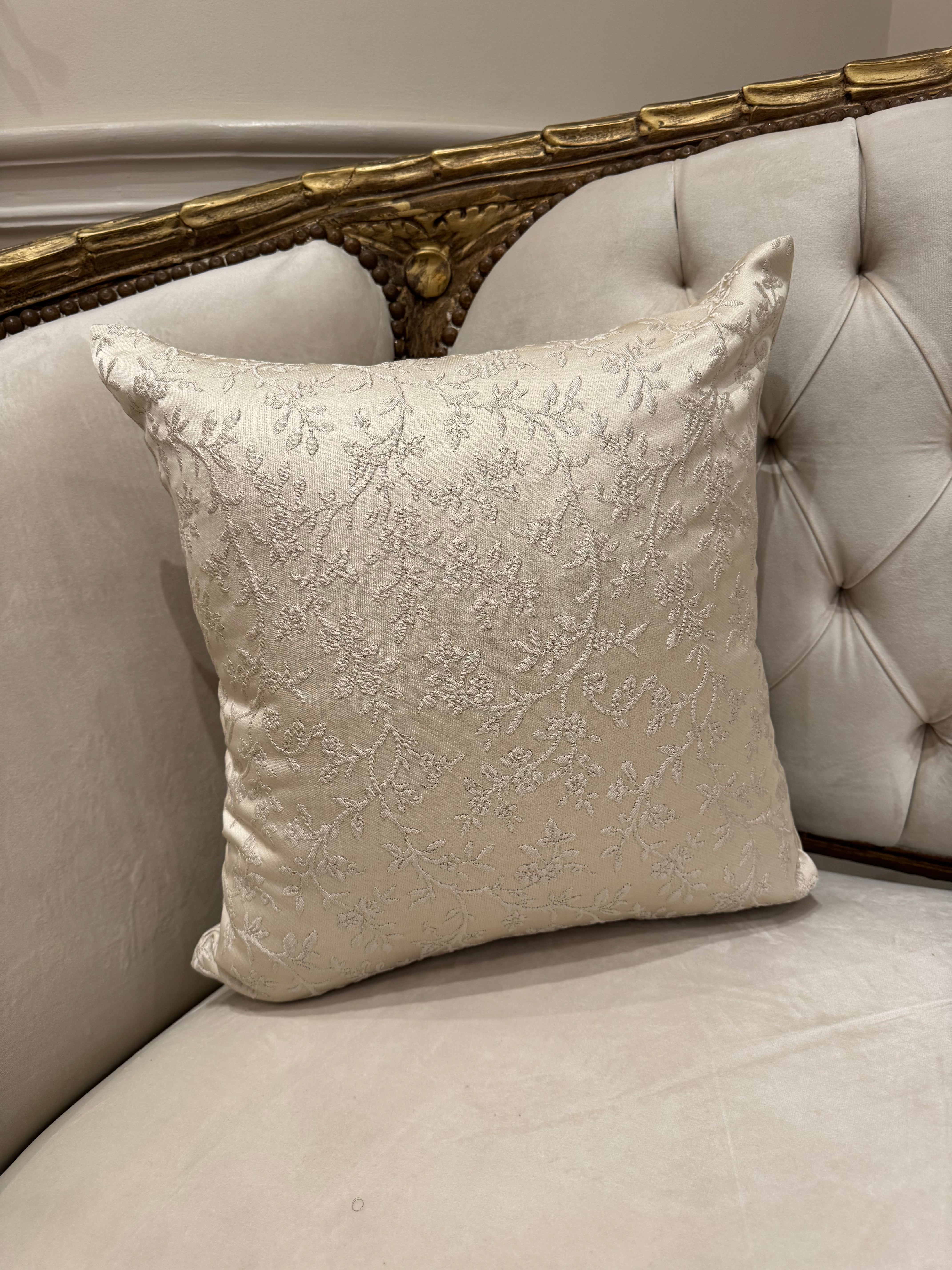 Beige cushion cover