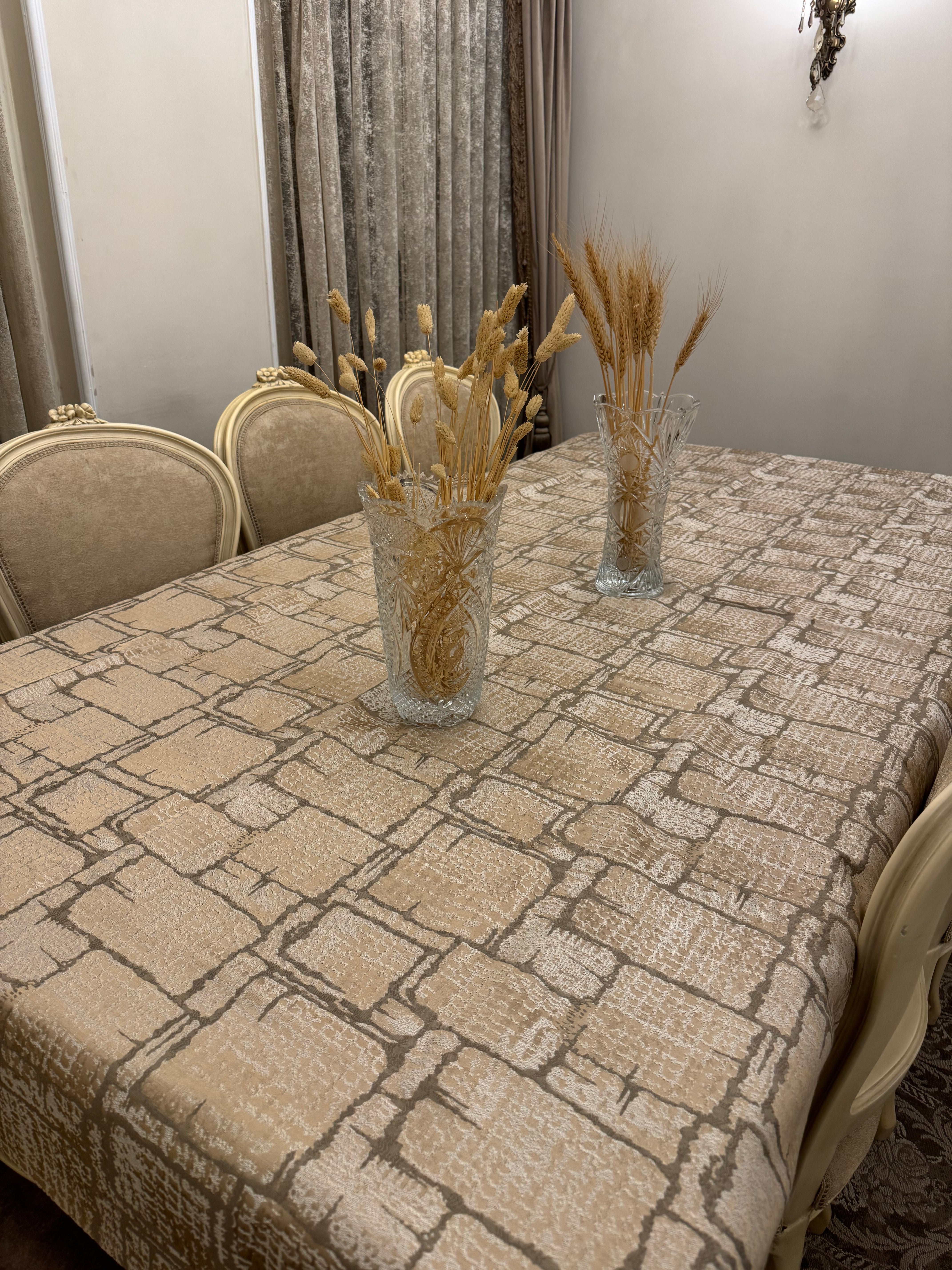 Soft cafe*oxide table cloth