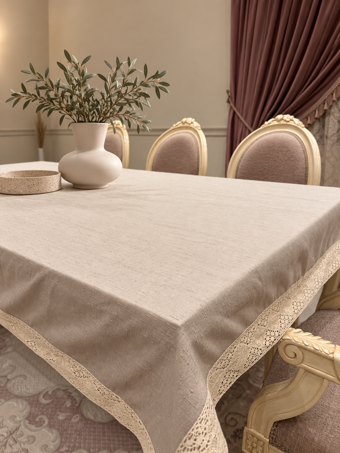 Vintage lace table cloth