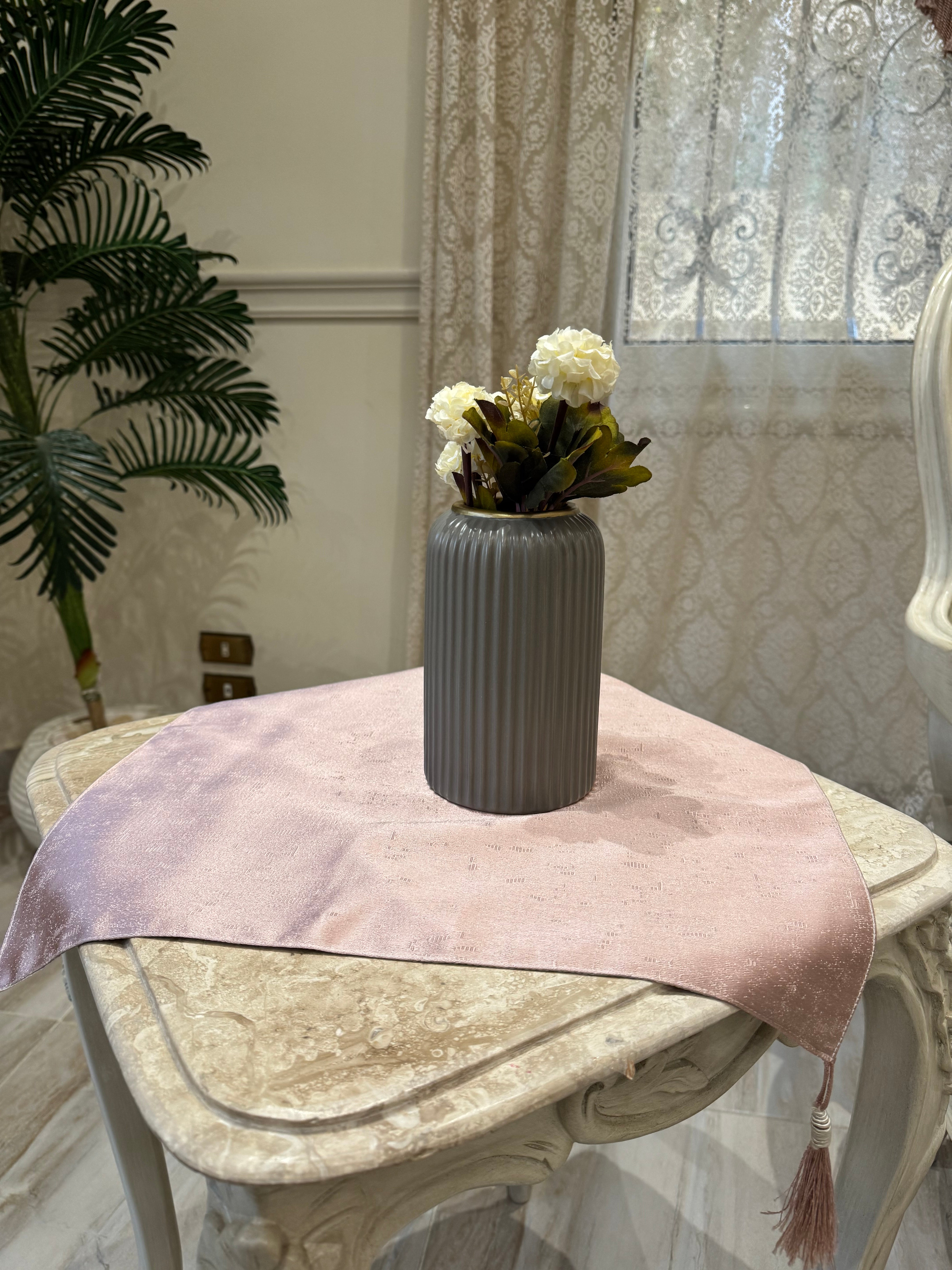 Plain cashmere runner