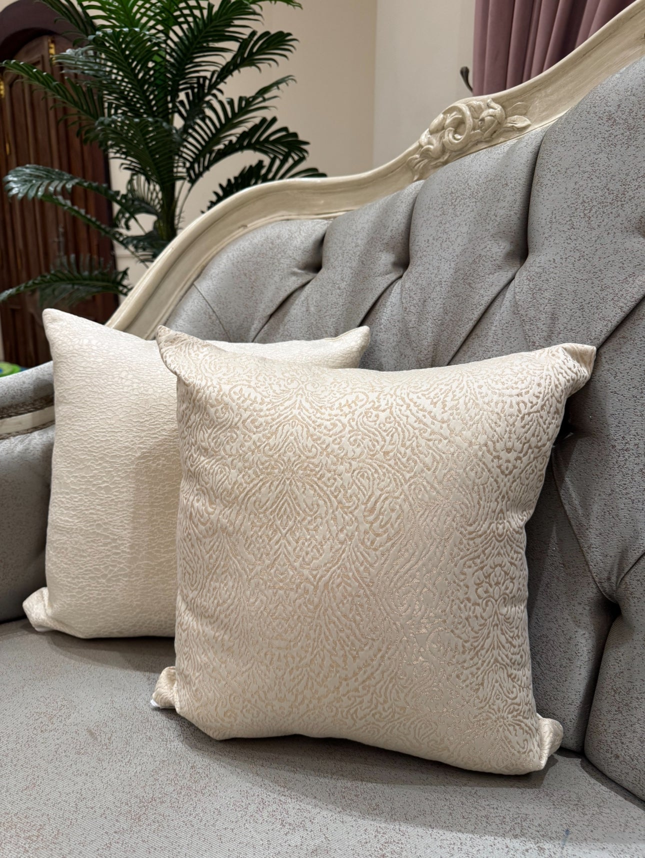 Gold*offwhite table runner