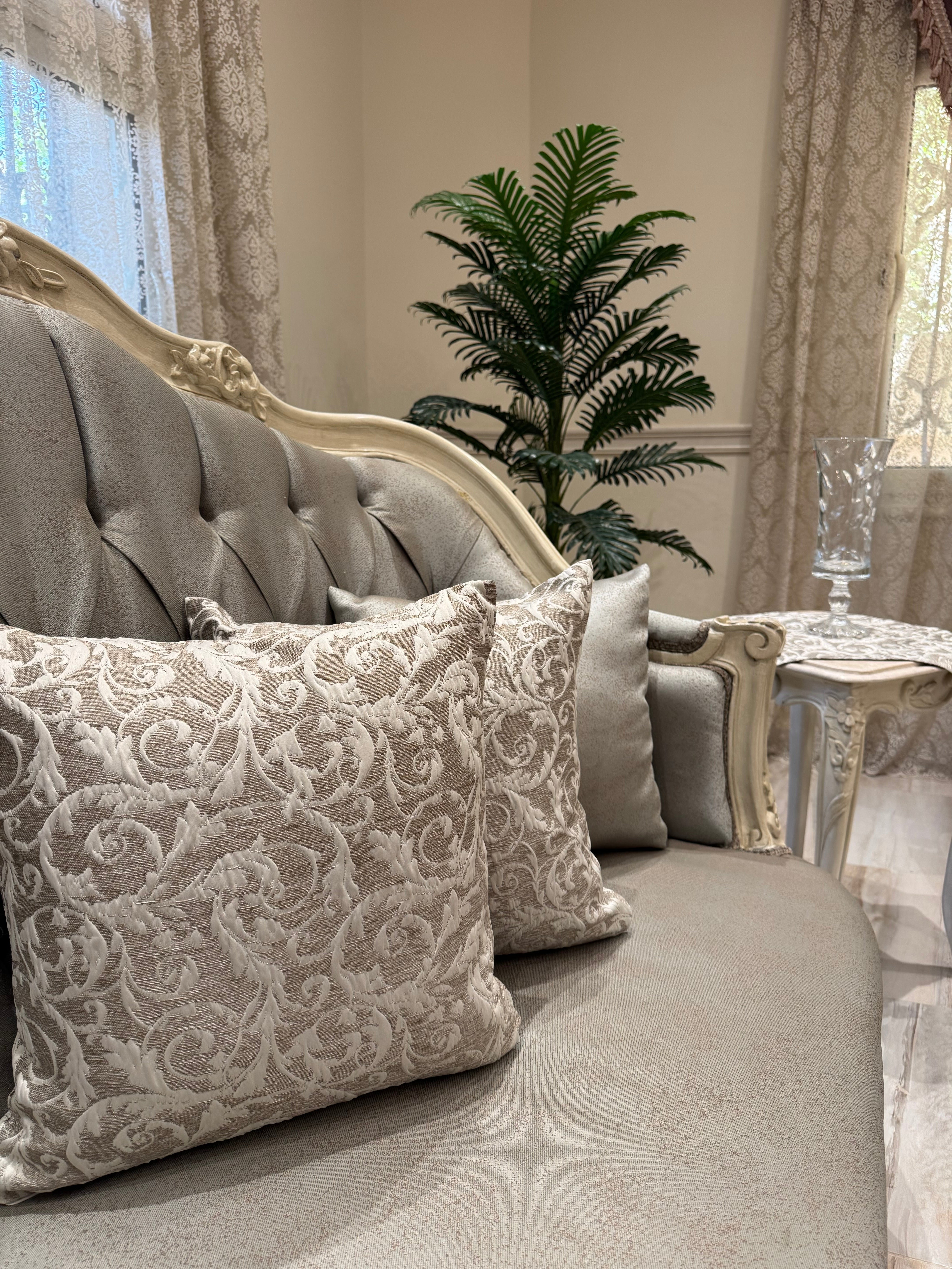 Royal grey table runner