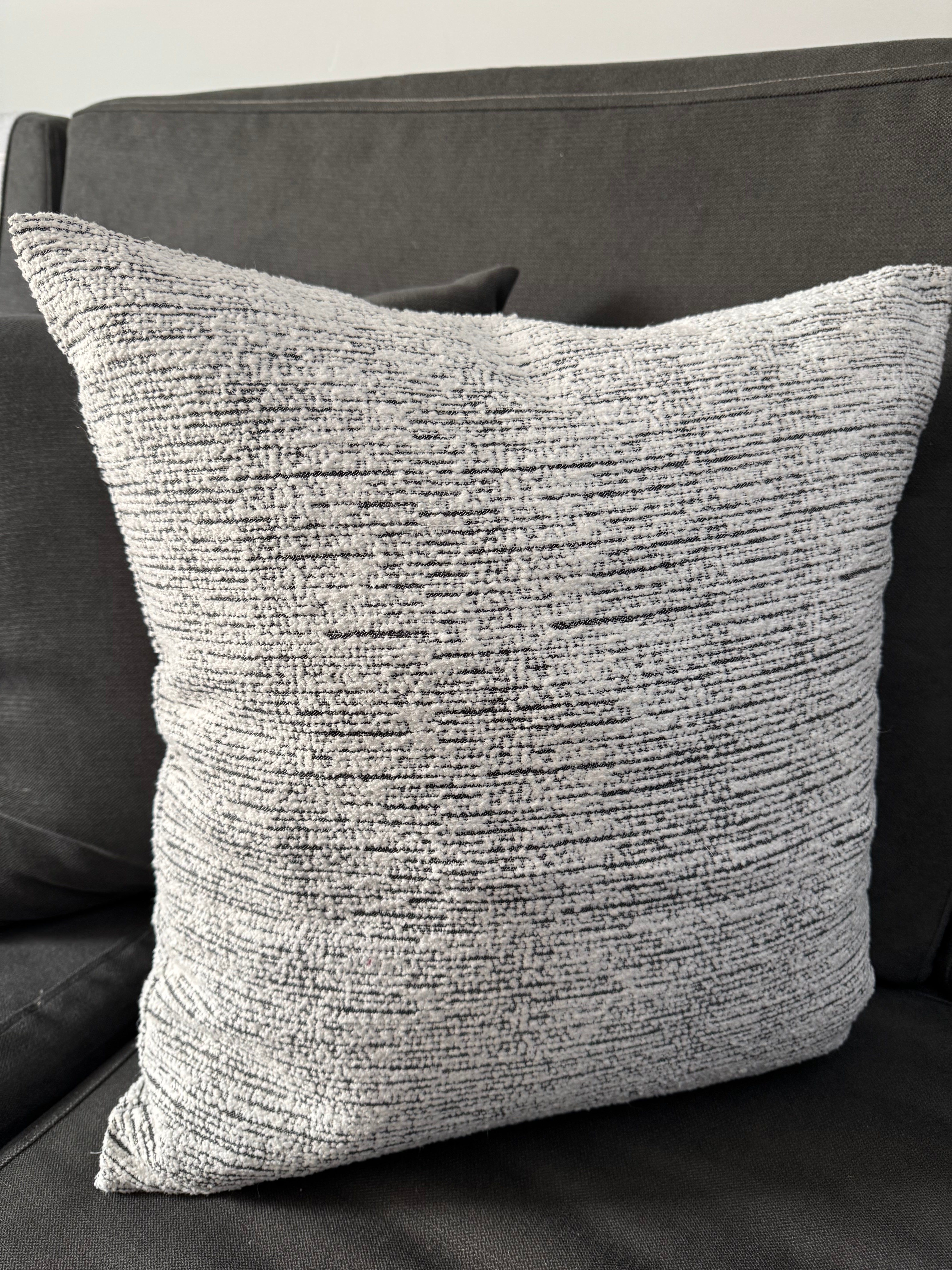 Black and white cushion cover